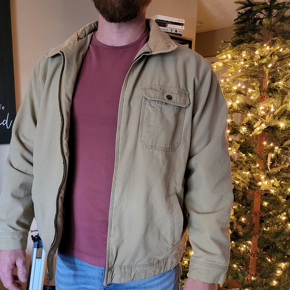 Vintage 90s Faded Glory Tan Canvas Corduroy Collar Jacket Size XL Mens - Picture 8 of 8